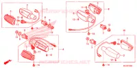 CLIGNOTANT pour Honda NX4 FALCON 400 Fi de 2014