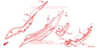 COUVERCLES LATERAUX pour Honda NX4 FALCON 400 Fi de 2014