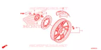 ROUE ARRIERE pour Honda SH 125 SPECIAL 3ED de 2016