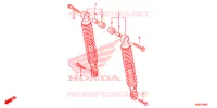 AMORTISSEUR ARRIERE pour Honda SH 150 ABS D SPECIAL 5ED de 2016