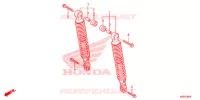 AMORTISSEUR ARRIERE pour Honda SH 150 DS ABS SPECIAL 5ED de 2016