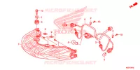 FEUX ARRIERE pour Honda SH 150 D SPECIAL 5ED de 2016
