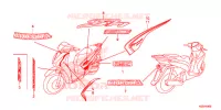 AUTOCOLLANTS pour Honda SH 150 SPECIAL 2E de 2016