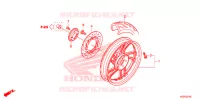 ROUE ARRIERE pour Honda SH 150 de 2017