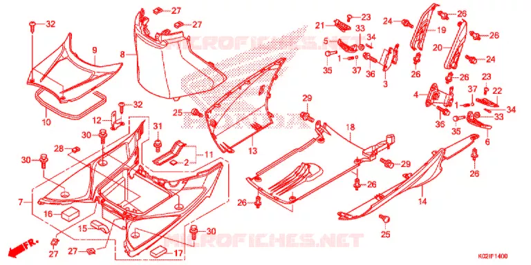MARCHE PIEDS Honda SCOOTER 150 SH 2019  SH150G