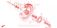 ROUE AVANT pour Honda VT SHADOW 600 de 1999