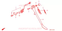 BEQUILLE (1) pour Honda VT SHADOW 600 Kumamoto factory de 1999