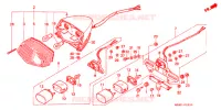 FEU ARRIERE (1) pour Honda VT SHADOW 600 Kumamoto factory de 1999