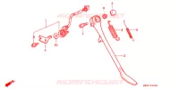BEQUILLE (1) pour Honda VT SHADOW 600 Kumamoto factory de 1999