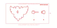 LOGO COUVERCLE DE FILTRE A AIR pour Honda VT SHADOW 600 Hamamatsu factory de 1999