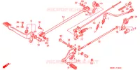 PEDALE pour Honda VT SHADOW 600 Kumamoto factory de 1999