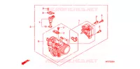 CORPS DE PAPILLON pour Honda SHADOW VT 750 SPIRIT S de 2010