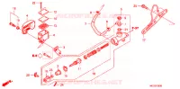 MAITRE CYLINDRE DE FREIN ARRIERE pour Honda SHADOW VT 750 GRAY de 2010
