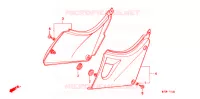 COUVERCLES LATERAUX pour Honda CB 500 de 1997