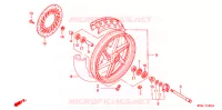 ROUE AVANT pour Honda CB 500 34HP de 1997