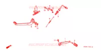 PEDALE (2) pour Honda CB 500 de 1997
