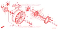 ROUE ARRIERE pour Honda CBR 600 RR BLACK de 2016