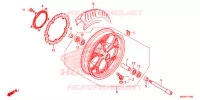 ROUE AVANT pour Honda NC 750 INTEGRA de 2016