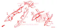 COUVERCLES LATERAUX pour Honda NC 750 X ABS DCT de 2016