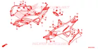 COUVERCLES LATERAUX pour Honda NC 750 X ABS DCT de 2016
