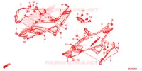 COUVERCLES LATERAUX pour Honda NC 750 X ABS DCT de 2016