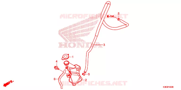 VASE D'EXPANSION Honda SCOOTER 150 PCX 2016  WW150G