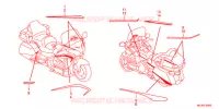 AUTOCOLLANTS pour Honda GL 1800 GOLD WING ABS AIRBAG de 2016