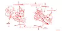 AUTOCOLLANTS pour Honda GL 1800 GOLD WING ABS NAVI AIRBAG de 2016
