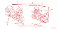 AUTOCOLLANTS pour Honda GL 1800 GOLD WING ABS NAVI AIRBAG de 2016