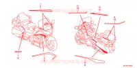 AUTOCOLLANTS pour Honda GL 1800 GOLD WING ABS NAVI AIRBAG de 2016