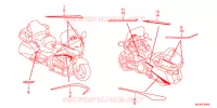 AUTOCOLLANTS pour Honda GL 1800 GOLD WING ABS de 2016