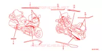 AUTOCOLLANTS pour Honda GL 1800 GOLD WING ABS NAVI AIRBAG de 2016