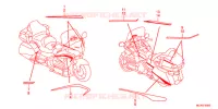 AUTOCOLLANTS pour Honda GL 1800 GOLD WING ABS NAVI de 2016