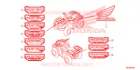 AUTOCOLLANTS pour Honda FOURTRAX 420 RANCHER 2X4 BASE de 2016