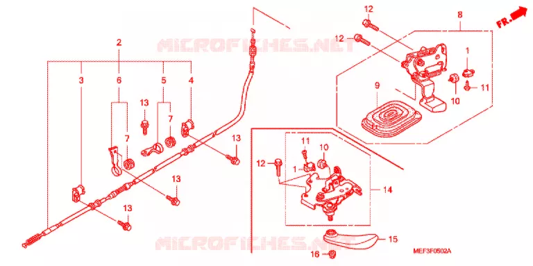 FREIN DE STATIONNEMENT Honda SCOOTER 400 SILVERWING 2010  FJS400A9