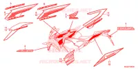 AUTOCOLLANTS pour Honda CB 500 F ABS WHITE de 2014