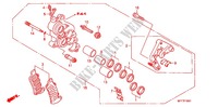 ETRIER DE FREIN AVANT DROIT (ABS) pour Honda TRANSALP 700 ABS de 2011