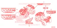 AUTOCOLLANTS pour Honda FOURTRAX 500 FOREMAN RUBICON DCT EPS de 2016