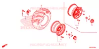 ROUE ARRIERE pour Honda FOURTRAX 500 FOREMAN RUBICON DCT EPS de 2016