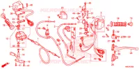 COMMODO   LEVIER   CABLE pour Honda FOURTRAX 500 FOREMAN RUBICON RED de 2016
