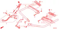 PEDALE   REPOSE PIED pour Honda FOURTRAX 500 FOREMAN RUBICON RED de 2016