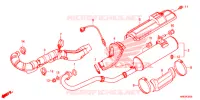 SILENCIEUX D'ECHAPPEMENT pour Honda FOURTRAX 500 FOREMAN RUBICON RED de 2016