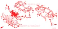 SUPPORT pour Honda FOURTRAX 500 FOREMAN RUBICON RED de 2016