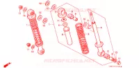 AMORTISSEUR ARRIERE pour Honda MONKEY 50 TYPE 1 de 1979