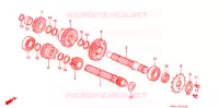 BOITE DE VITESSES (3 SPEED) pour Honda MONKEY 50 TYPE 1 de 1979
