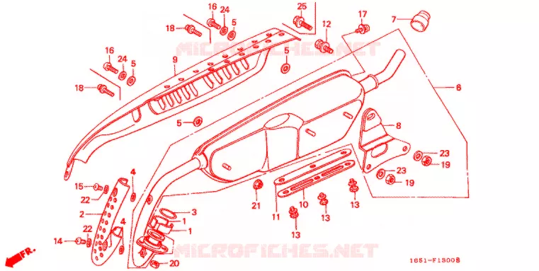 SILENCIEUX D'ECHAPPEMENT Honda MOTO 50 MONKEY 1979  Z50JZ_I_M