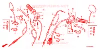 LEVIER DE GUIDON   CABLE   COMMODO pour Honda GORILLA 50 de 2000