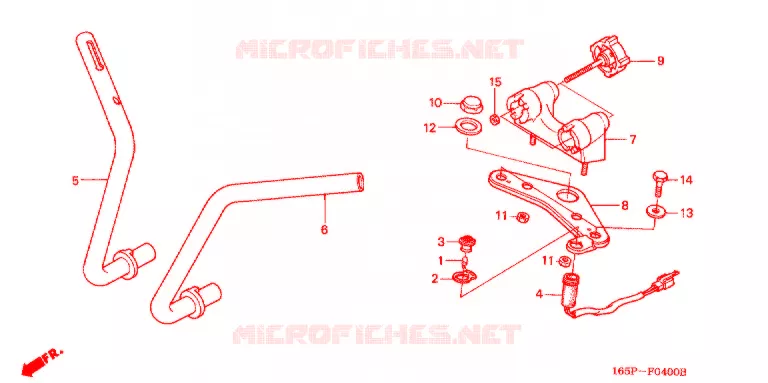 GUIDON - TE DE FOURCHE Honda MOTO 50 MONKEY 2000  Z50JY_M