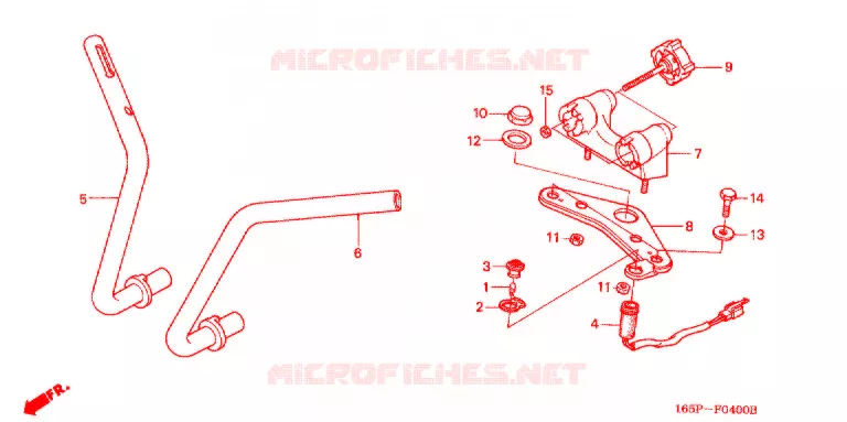 GUIDON - TE DE FOURCHE Honda MOTO 50 MONKEY 2001  Z50J1_M