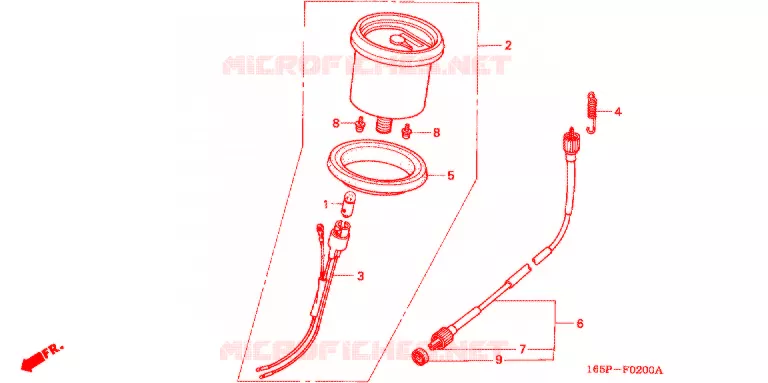 COMPTEUR Honda MOTO 50 MONKEY 2002  Z50J2_M